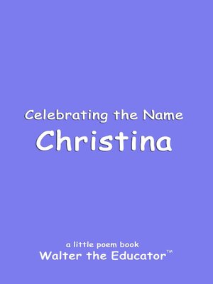 cover image of Celebrating the Name Christina